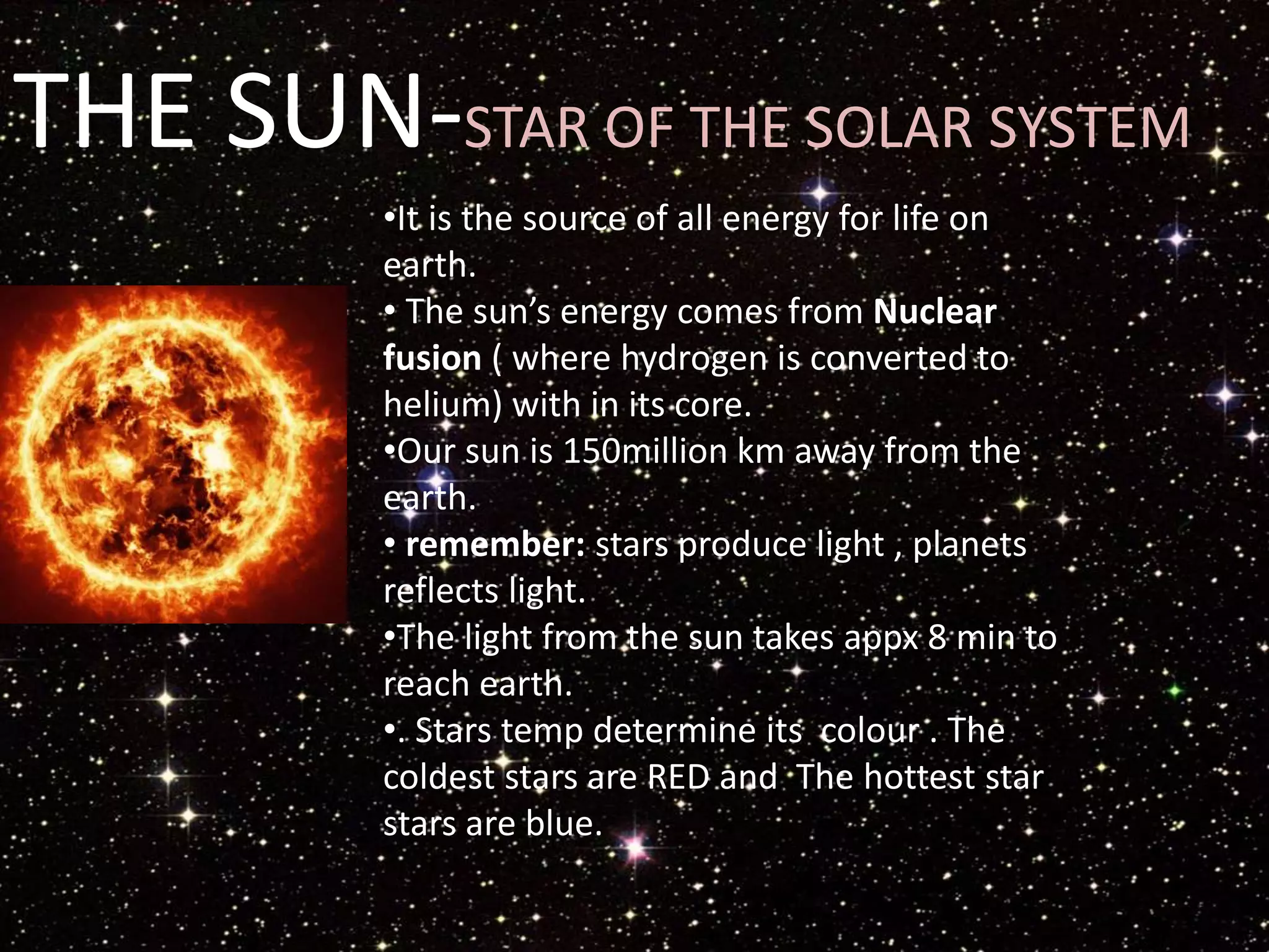 Presentation on solar system