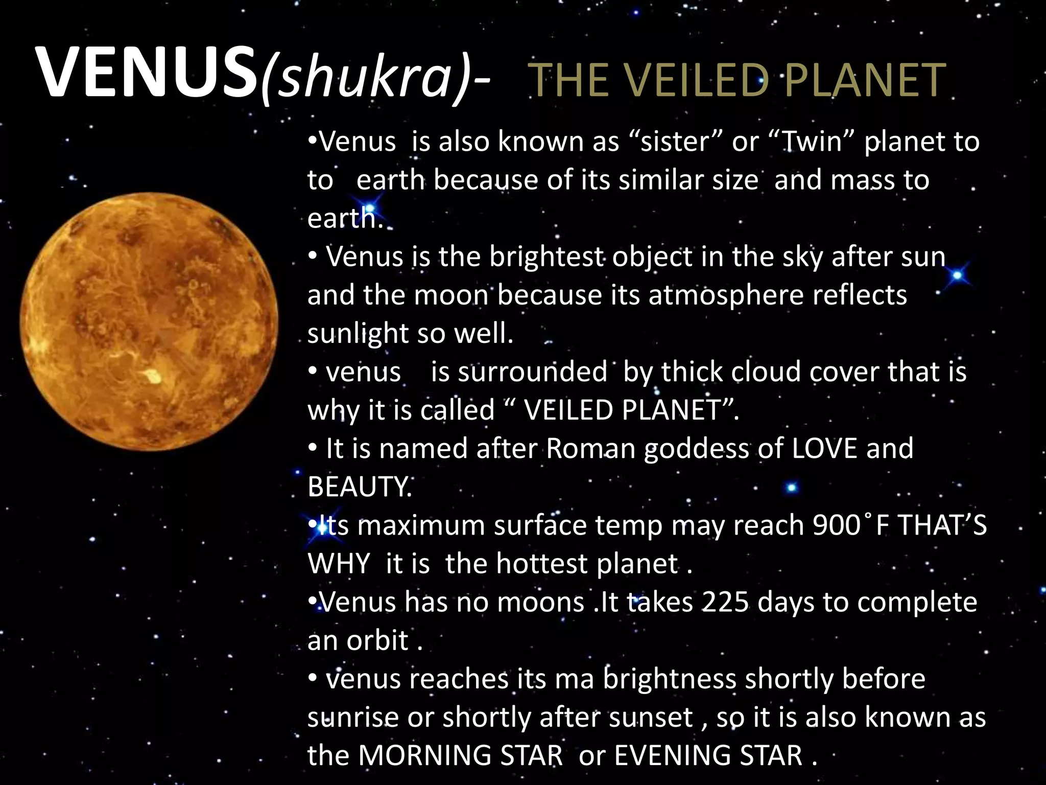 Presentation on solar system