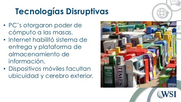 Resultado de imagen para disrupción tecnológica,