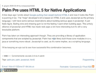 HTML5 come strumento di sviluppo mobile