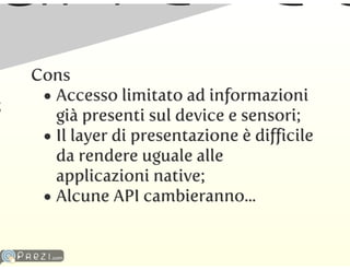 HTML5 come strumento di sviluppo mobile