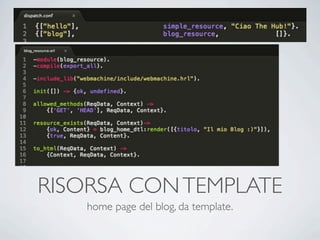 RISORSA CON TEMPLATE
    home page del blog, da template.
 