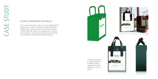 CASESTUDY
SCATOLE CONTENITORI PER ANGOLI
Per la forza commerciale, vista la necessità degli agenti di
portare presso i clienti i campioni di angoli di serramen-
ti (delle vere e proprie sezioni di serramento) abbiamo
studiato differenti soluzioni di packaging che ne consen-
tisse il trasporto, sostenendo comunque il peso notevole,
conservando le caratteristiche grafiche del brand.
I TA L I A N E X C E L L E N C E
LEGNO-ALLUMINIO
ALUMINUM CLAD
LEGNO-BRONZO
BRONZE CLAD
LEGNO
WOOD
Soluzioni per
External solutions
Scatola porta angolo
in cartone rigido, con
maniglie in pelle e
applicazione grafica
stampata su pvc con
plotter.
 