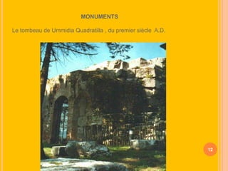 MONUMENTS
Le tombeau de Ummidia Quadratilla , du premier siècle A.D.

12

 