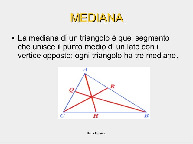 Cos è La Mediana Di Un Triangolo