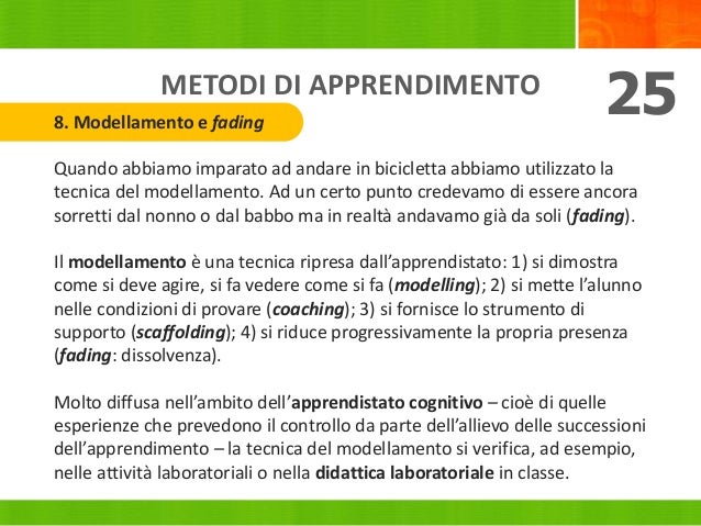 Teoria Metodologia E Didattica Degli Sport Lezione 1 - Modelli di apprendimento e metodologia didattica