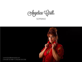 Presentazione ANGELICA CIRILLO SOPRANO SINGER 