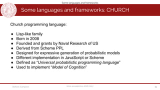 Probabilistic Programming Languages Approaches | PDF