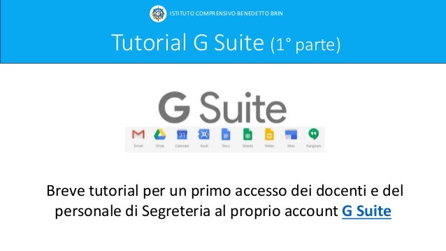 Presentazioni gsuite tutorial