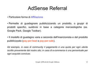 Presentazione M9 Google AdSense & AdWords