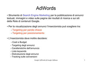Presentazione M9 Google AdSense & AdWords
