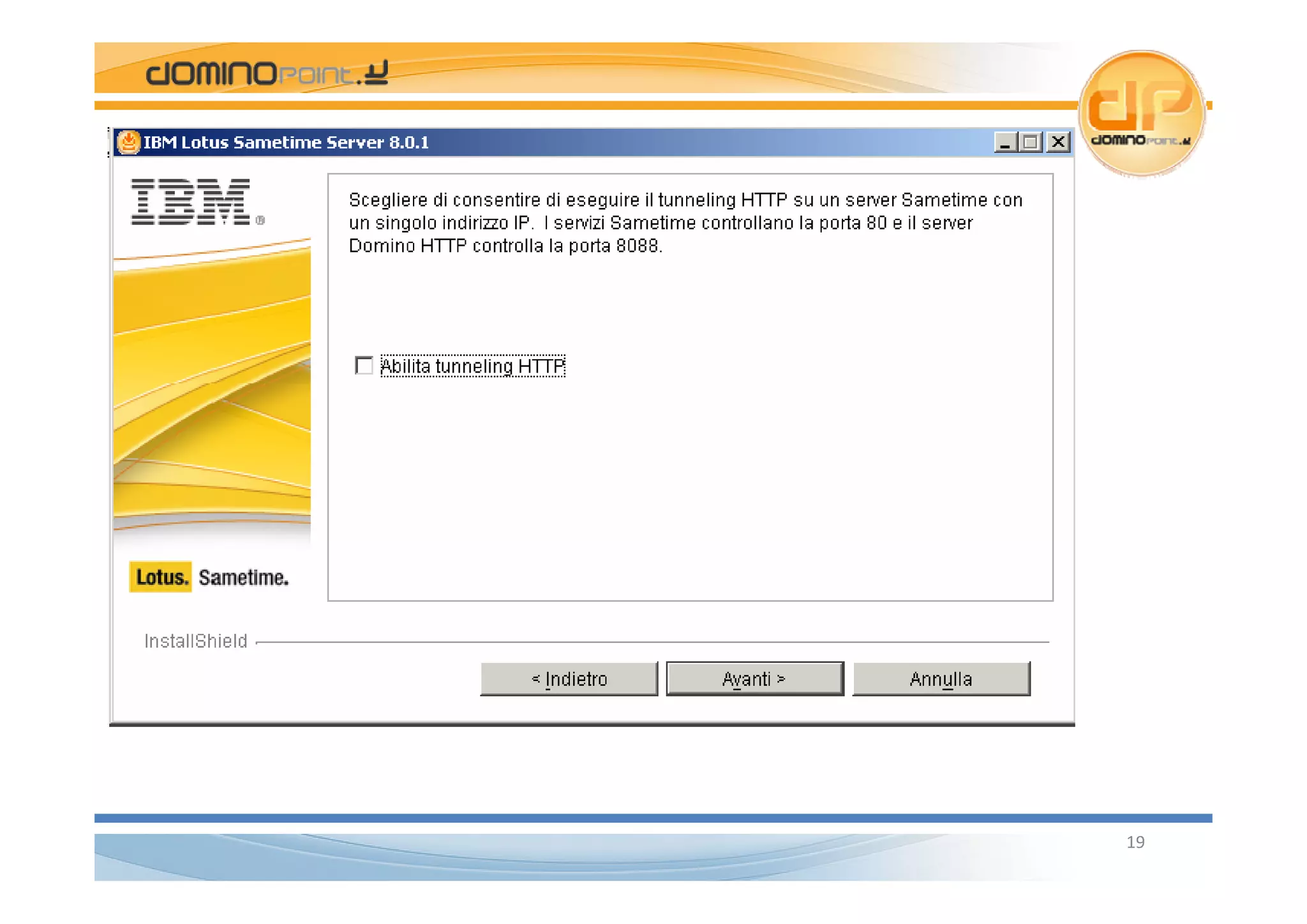 Sametime 8.x configurarlo ed installarlo