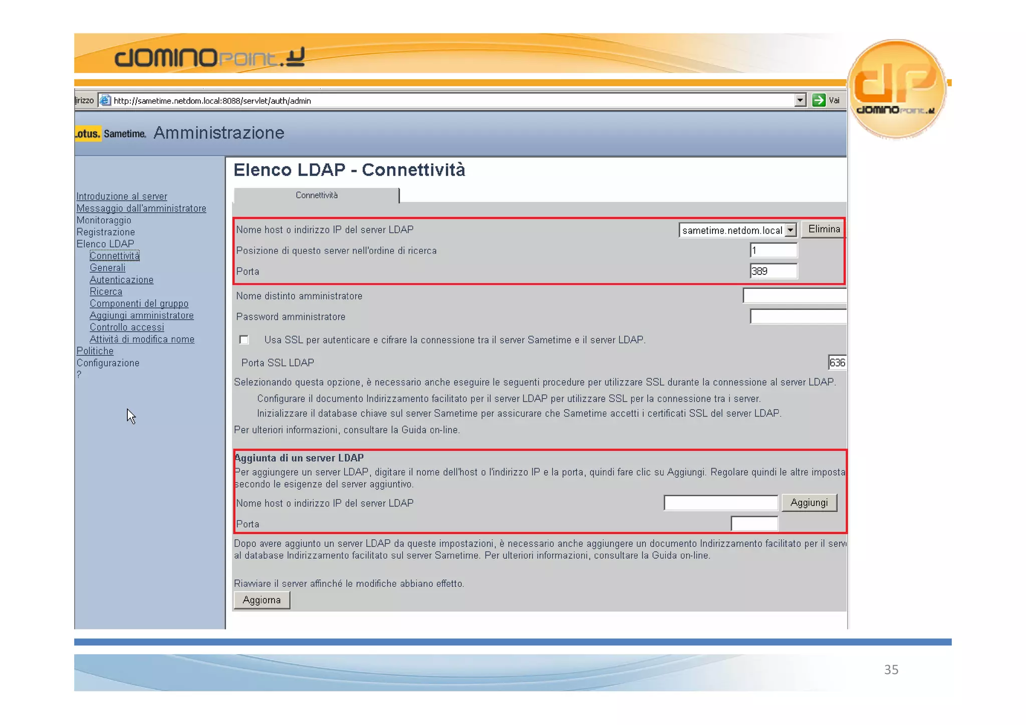 Sametime 8.x configurarlo ed installarlo