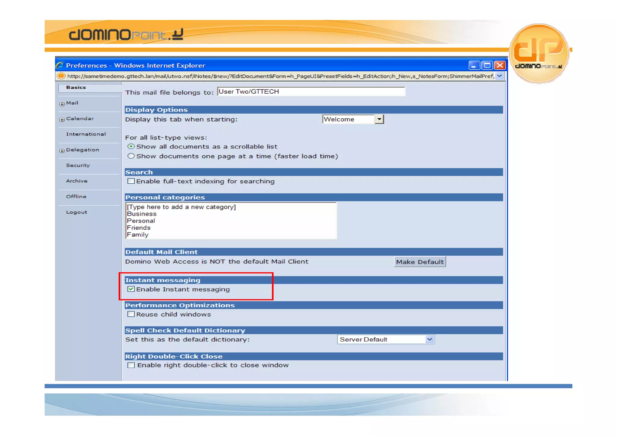 Sametime 8.x configurarlo ed installarlo