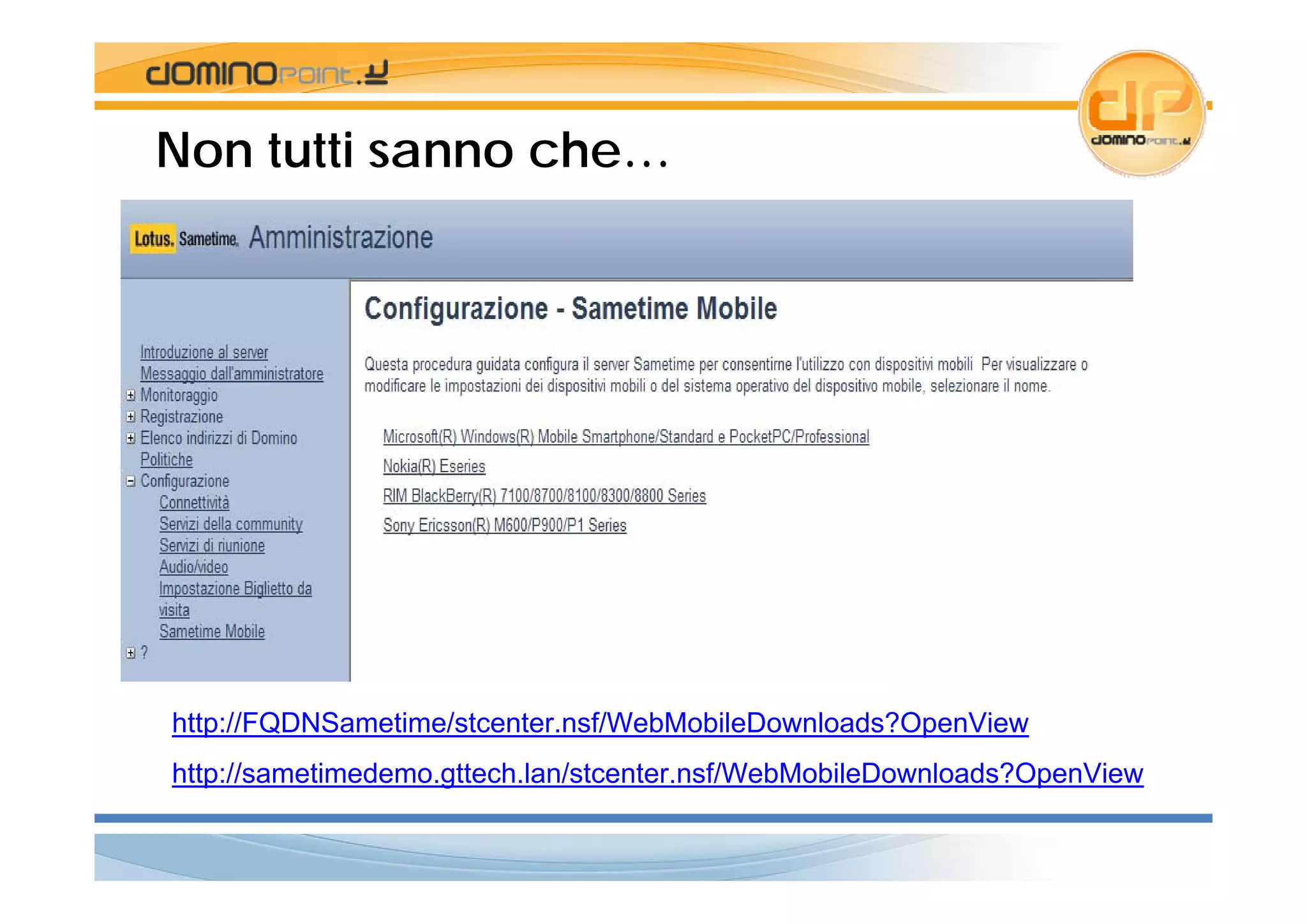 Sametime 8.x configurarlo ed installarlo