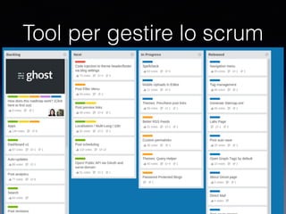 Tool per gestire lo scrum
 