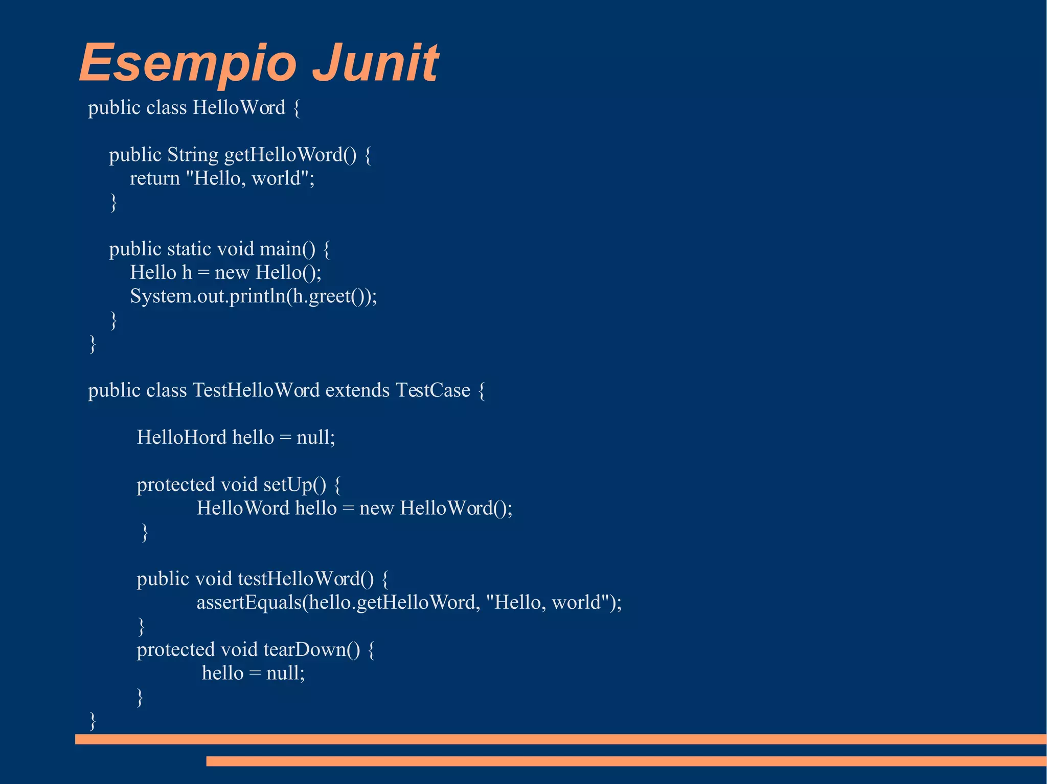 Presentazione Testing automatizzato