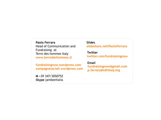 Presentazione Torino 23 04 2008