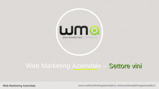 Web Marketing Aziendale – Settore vini
 