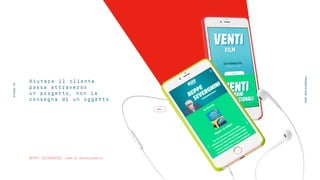 GO →
Aiutare il cliente
passa attraverso
un progetto, non la
consegna di un oggetto.
BEPPE SEVERGNINI (web & development)
STUDIOUP
PRESENTATION2016
 
