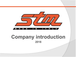 Company introduction
2018
 