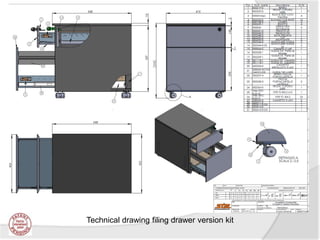 Technical drawing filing drawer version kit
 