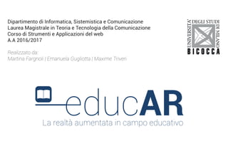 educAR - La realtà aumentata in campo educativo 