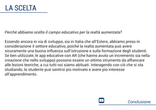 educAR - La realtà aumentata in campo educativo 