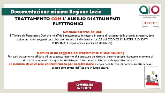 La Documentazione Minima Dello Studio Odontoiatrico Nel Lazio Sindac