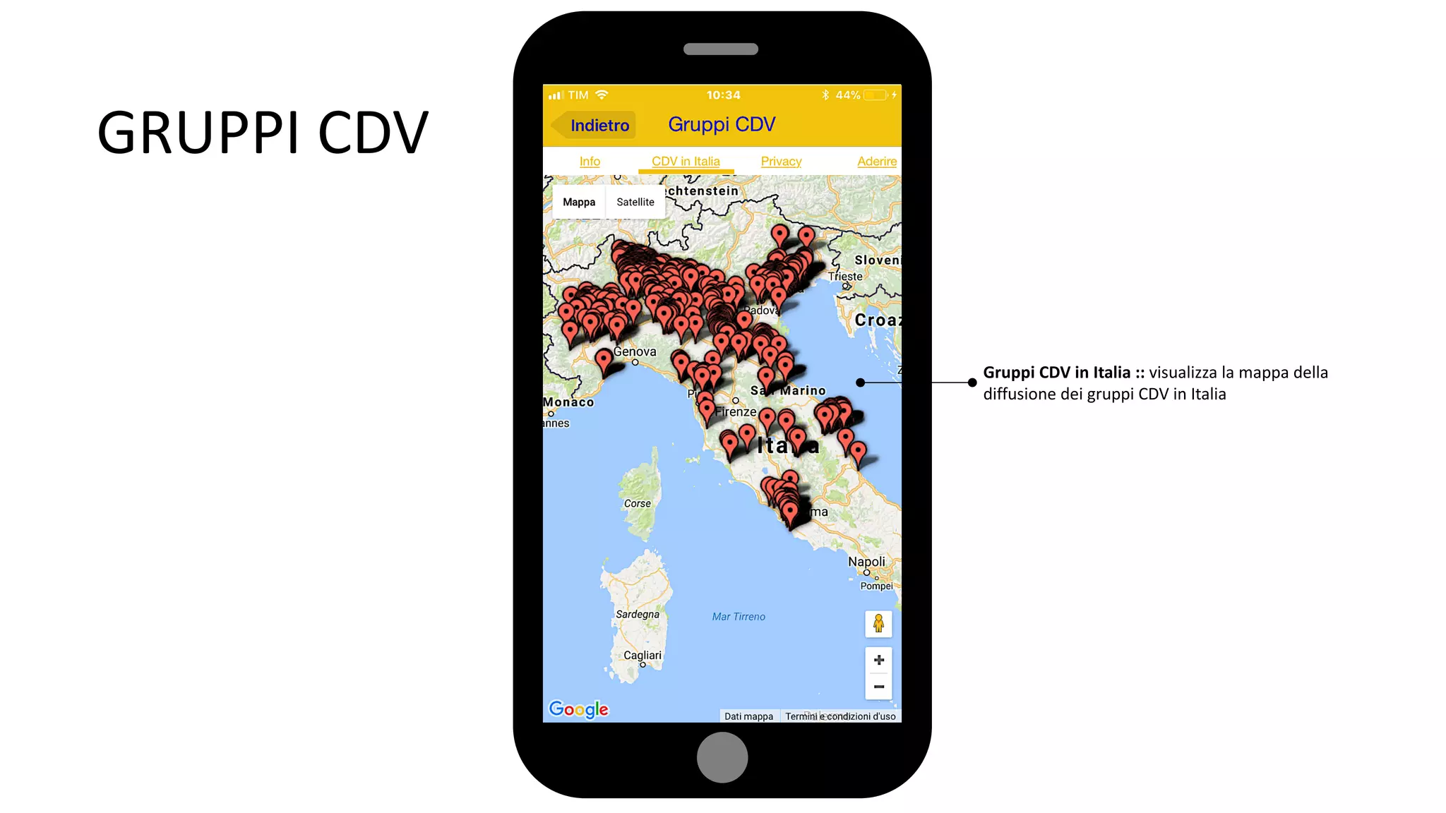 GRUPPI CDV
Gruppi CDV in Italia :: visualizza la mappa della
diffusione dei gruppi CDV in Italia
 