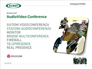 Company Profile


Business Unit

AudioVideo Conference




                                      11
 