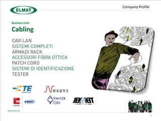 Company Profile


Business Unit

Cabling




                                  9
 