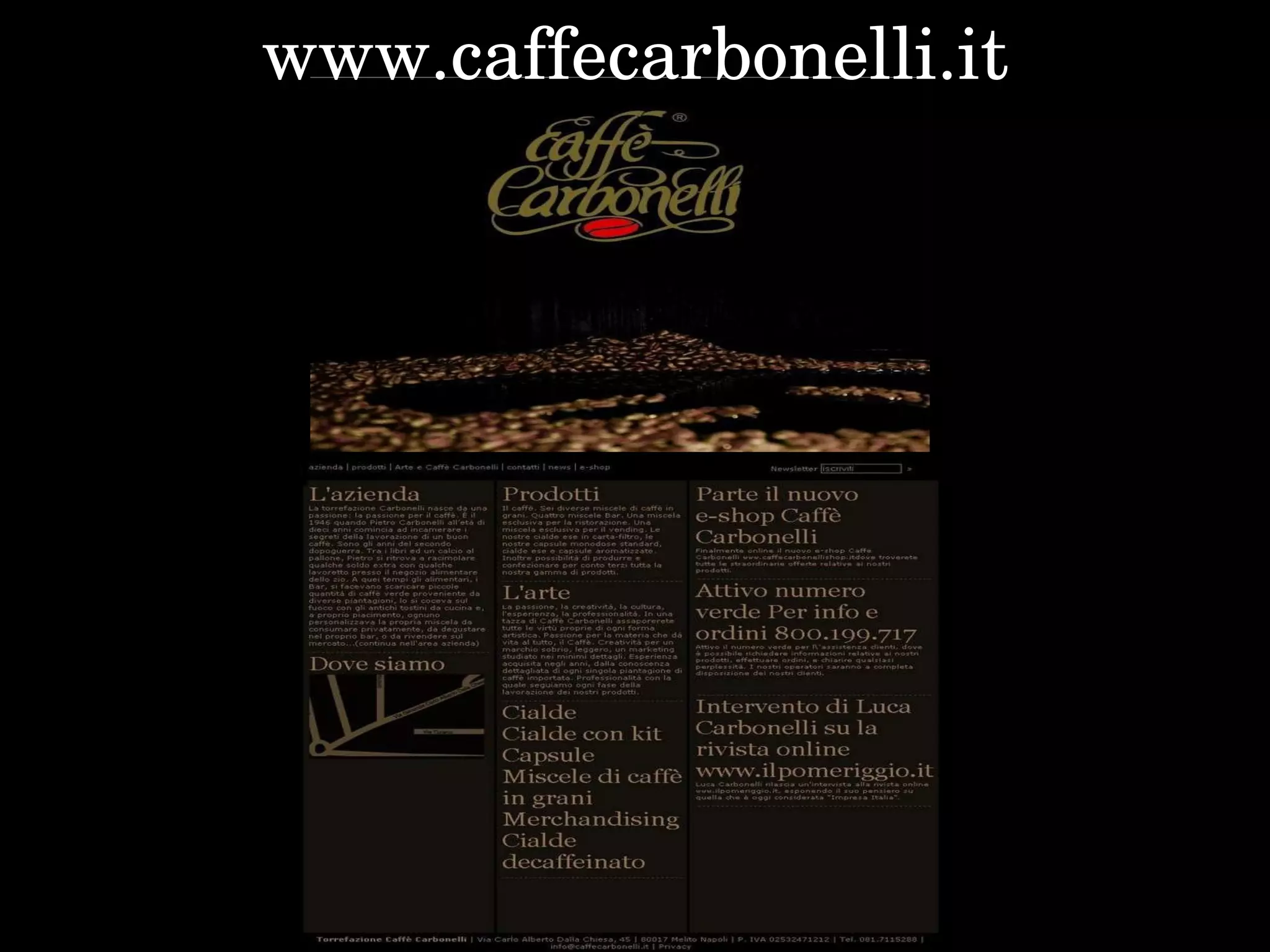 www.caffecarbonelli.it 