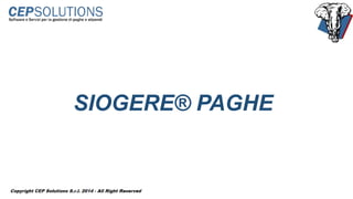 SIOGERE® PAGHE
 