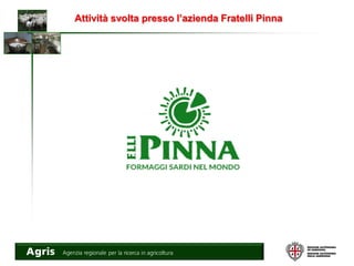 Attività svolta presso l’azienda Fratelli Pinna
 