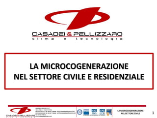 LA MICROCOGENERAZIONE
NEL SETTORE CIVILE E RESIDENZIALE

Condominio P.T. - Forlì

LA MICROCOGENERAZIONE
NEL SETTORE CIVILE

1

 