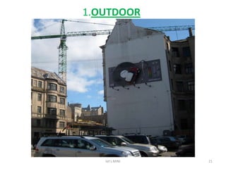 LET’S MINI - LET’S MOTORCampagna pubblicitaria che nasce nel 2002, con lo scopo di accostare le doti dell’auto, a scene o azioni che si compiono nel quotidiano Dinamica, garantisce un’esperienza, veicola emozioni attraverso il brand come serbatoio di avventure avvincenti Tutte le adv, racchiudono qualcosa di spettacolare La sigla Let’s MINI si alterna a Let’s MOTOR  Tutta la campagna in poco tempo diventa  un cult, per via dell’originalità che trasmette fin dal primo sguardoIl DIRECT MARKETING (che Let’s MINI fa) come forma di comunicazione primaria, rende il brand mini ancora più forte, collocandolo nei vertici di mercato  http://www.youtube.com/watch?v=YifCHJv43SMProduct Placement nel film The Italian Job, che fa di MINI l’auto giovanile dei desideri  http://www.youtube.com/watch?v=1rBPRgexfDU Let’s MINI diventa il nome del fans club ufficiale mondiale degli amanti della piccola inglesina16let's MINI