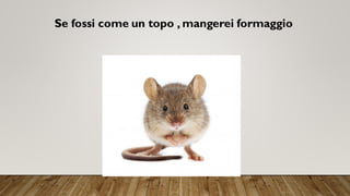 Se fossi come un topo , mangerei formaggio
 