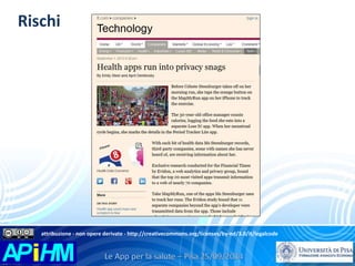 Rischi 
attribuzione - non opere derivate - http://creativecommons.org/licenses/by-nd/3.0/it/legalcode 
 