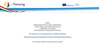 Presentazione convegno 15 novembre