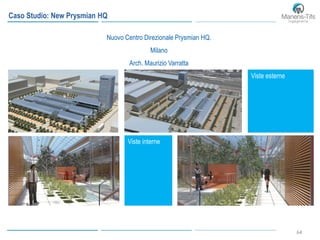 64
Nuovo Centro Direzionale Prysmian HQ.
Milano
Arch. Maurizio Varratta
Caso Studio: New Prysmian HQ
Viste esterne
Viste interne
 