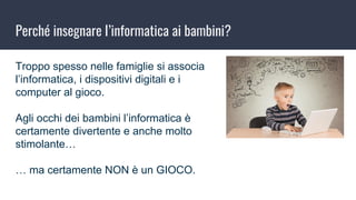 Presentazione Corsi di Informatica di Base per bambini | PDF