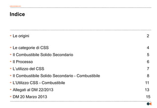 Combustibile solido secondario (CSS) | PPT