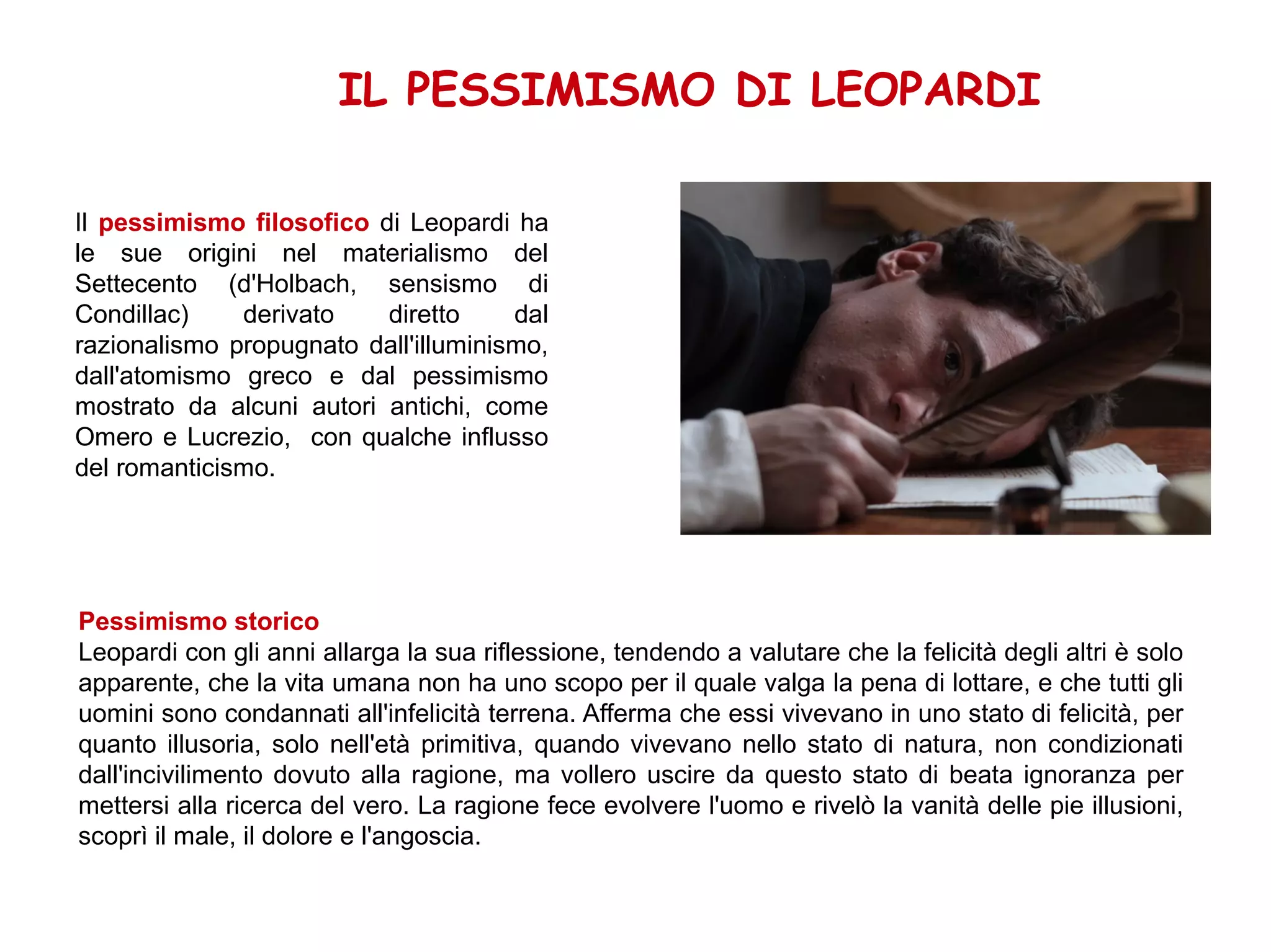 La Teoria Del Piacere Leopardi Riassunto Giacomo Leopardi | PPT