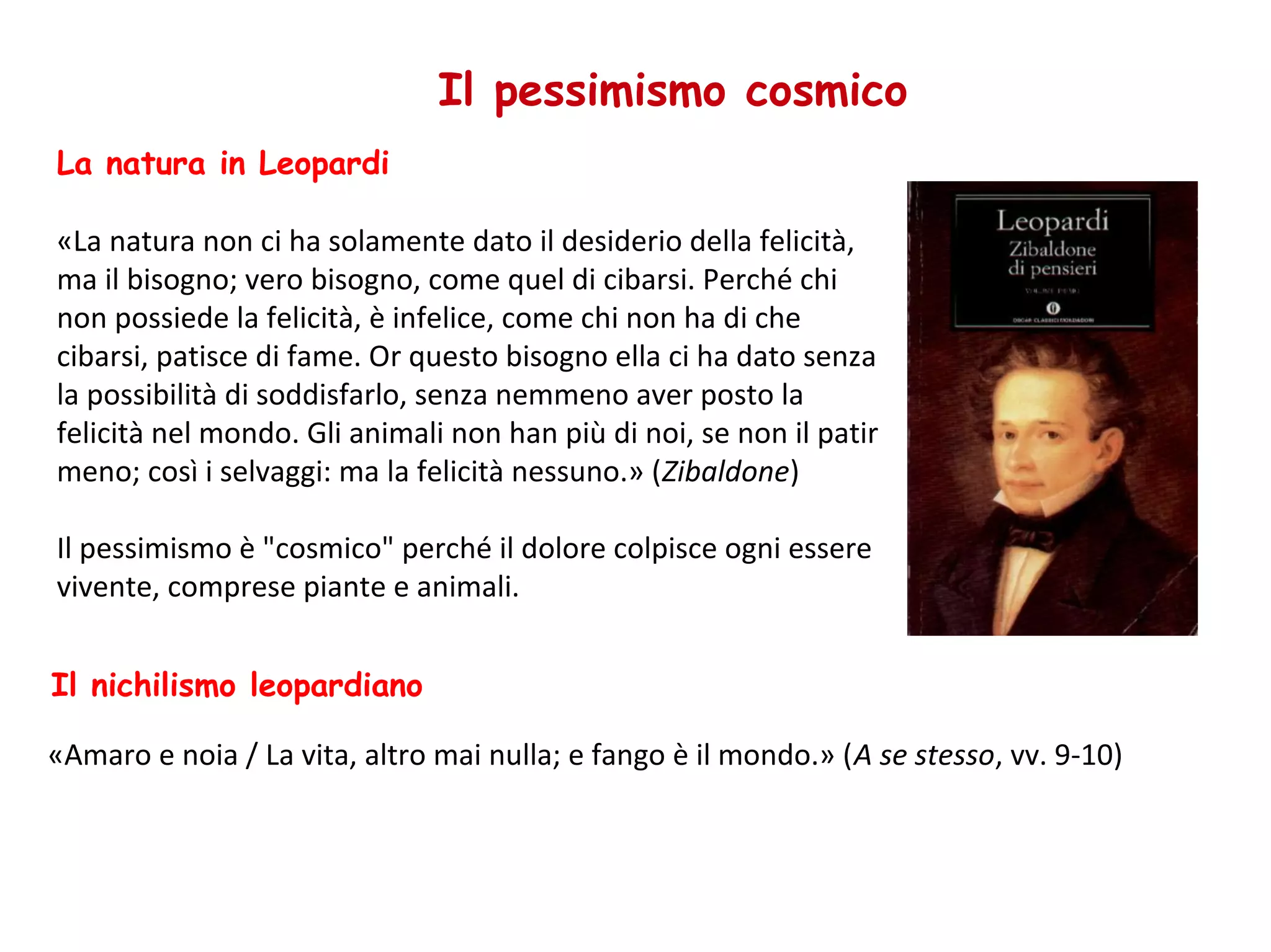 La Teoria Del Piacere Leopardi Riassunto Giacomo Leopardi | PPT
