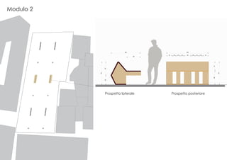 Modulo 2
Prospetto laterale Prospetto posteriore
 