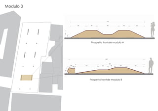 Modulo 3
Prospetto frontale modulo A
Prospetto frontale modulo B
 