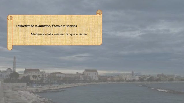 Presentazione Detti Baresi