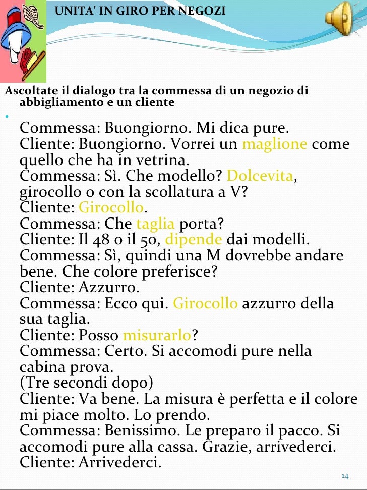 Lettera in inglese esempi