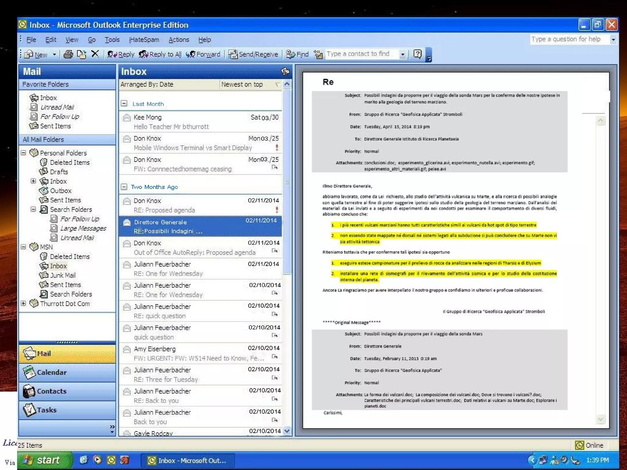 Classe II E LS Diaz Mars-rover Gruppo Stromboli
conclusionI eSUGGERIMENTI
Raccogliere
campioni di
roccia in
prossimità di
diversi vulcani
Impiantare una
rete di
sismografi
I vulcani marziani
sono tutti a scudo
e da mid-plate
Sul pianeta si è da
tempo esaurita
l’attività tettonica
 